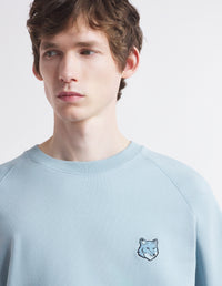 Bold Fox Head Patch Oversize Sweatshirt - Placid