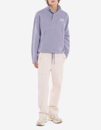 Oversized stand-up collar sweatshirt - Duster Blue