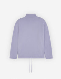 Oversized stand-up collar sweatshirt - Duster Blue