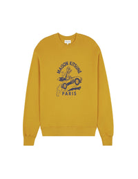 Long-sleeved sweatshirt with print - French Mustard