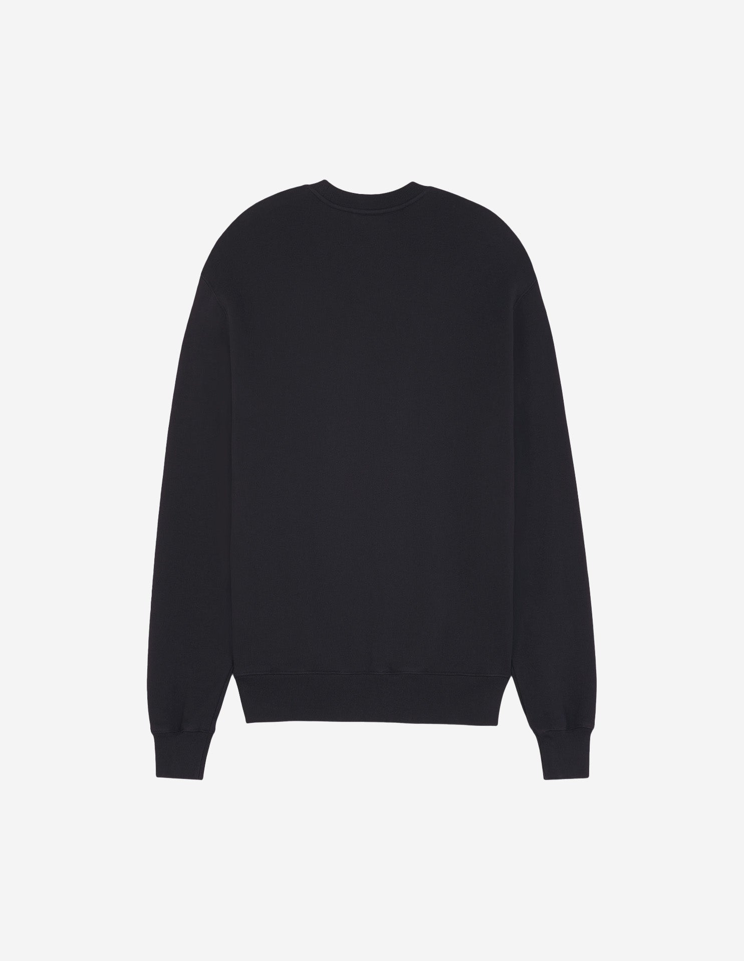 Round-neck sweatshirt with crest - Black