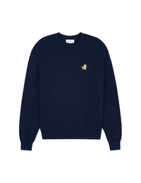 Round-neck sweatshirt with crest - Ink Blue