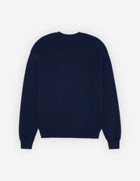Round-neck sweatshirt with crest - Ink Blue