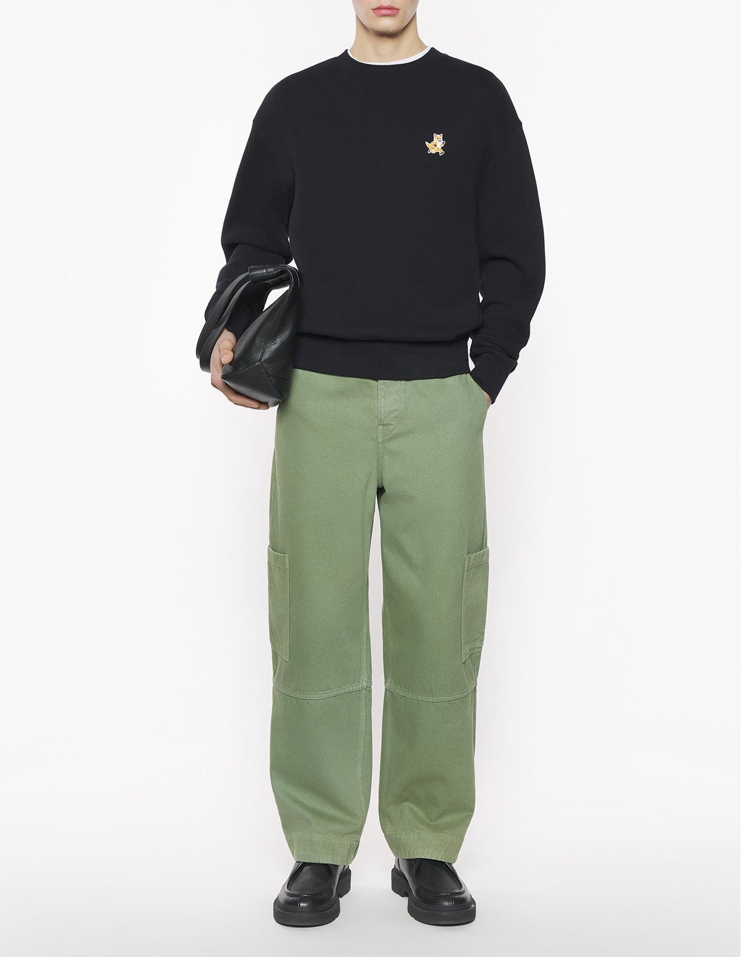 Sweatshirt with printed logo - Black