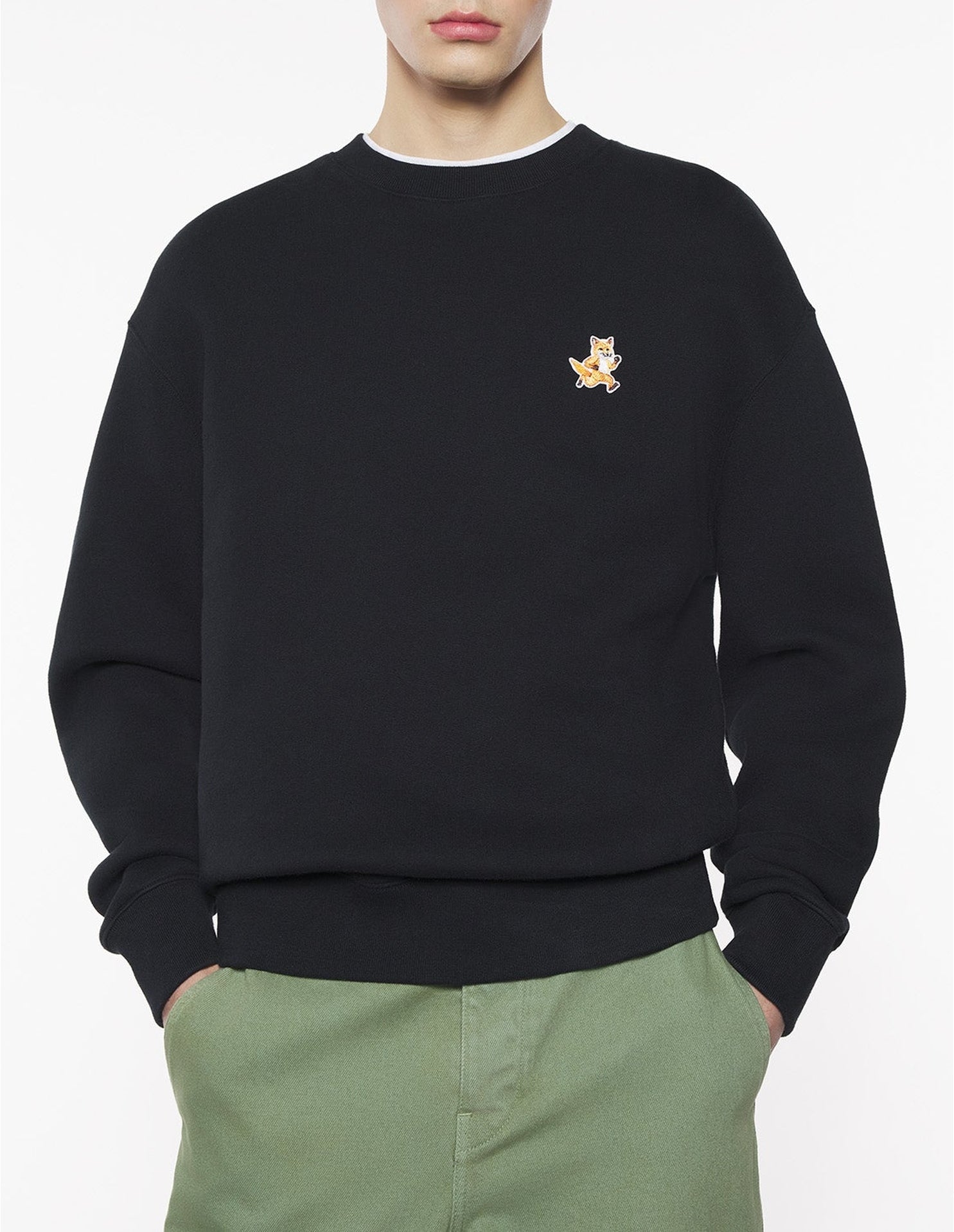 Sweatshirt with printed logo - Black