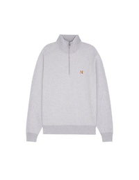 Trucker sweatshirt with badge - Light Grey Melange