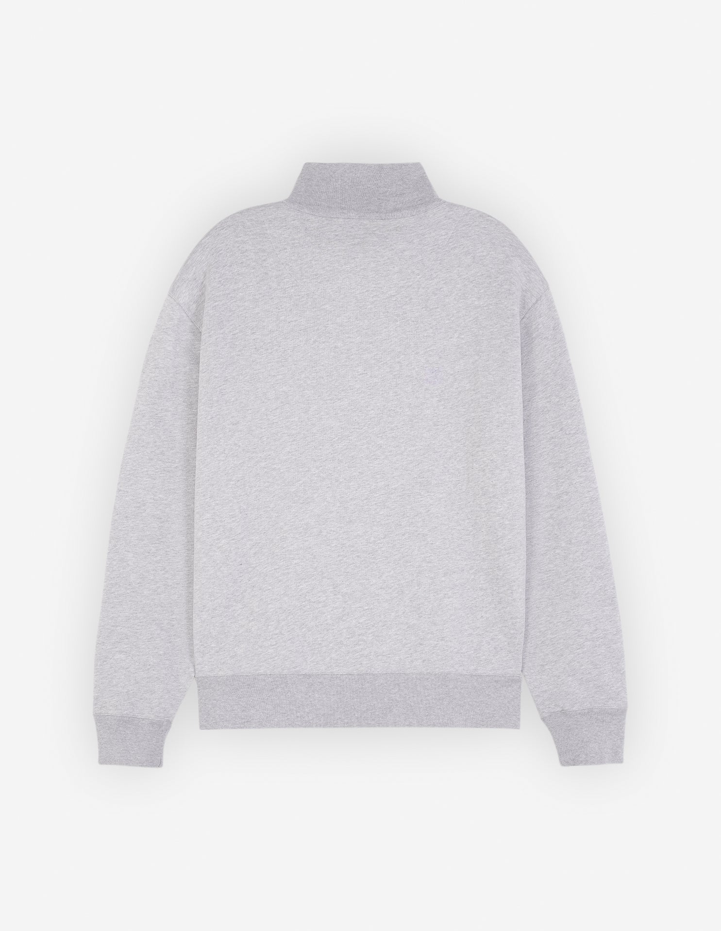 Trucker sweatshirt with badge - Light Grey Melange