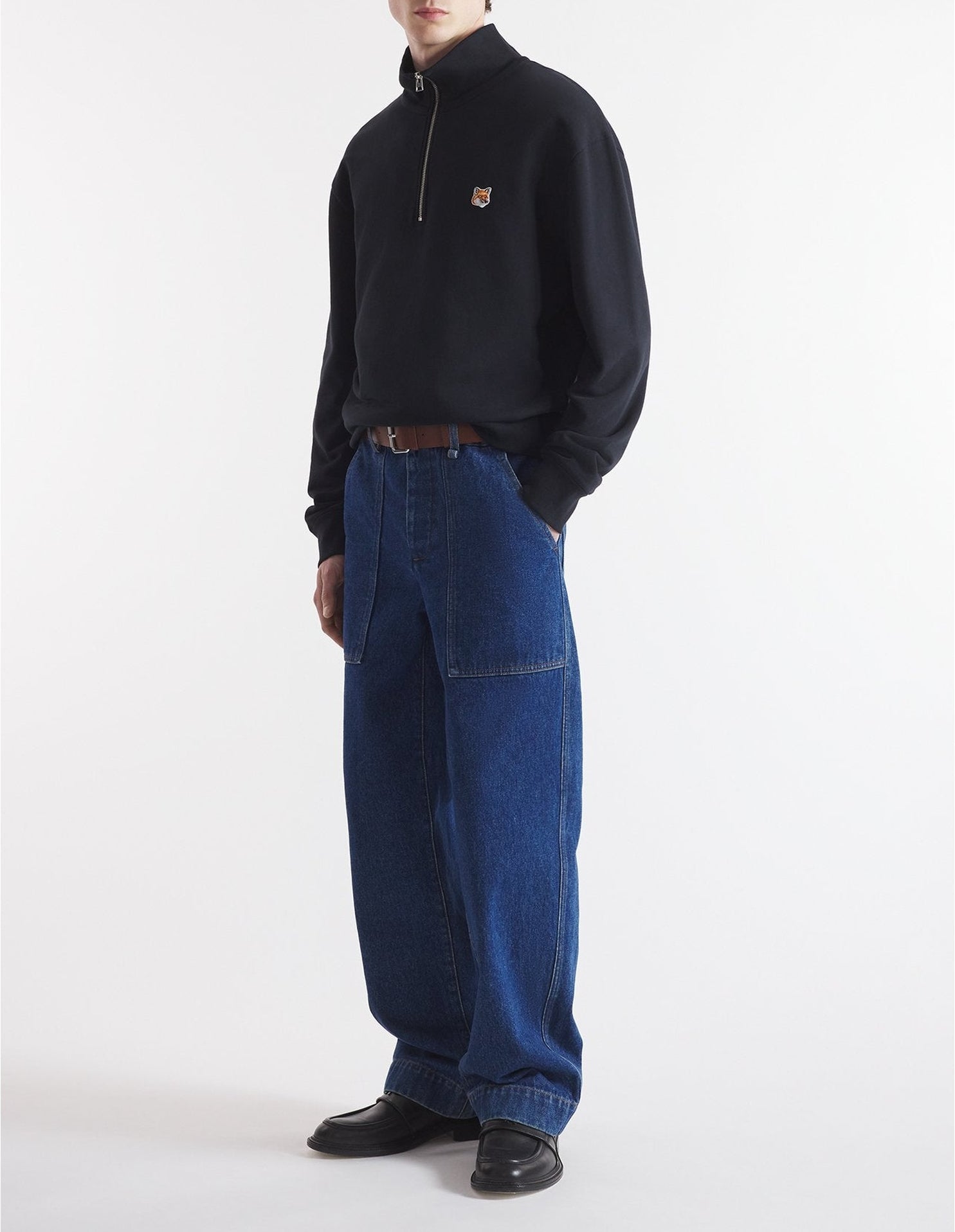 Sweatshirt camionneur avec écusson - Black
