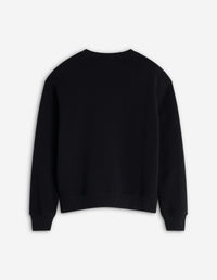 Bold Fox Head Sweatshirt with patch - Black