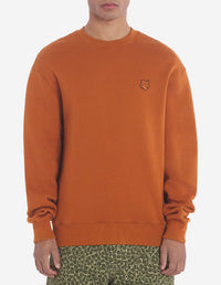 Sweatshirt Bold Fox Head avec écusson - Tobacco