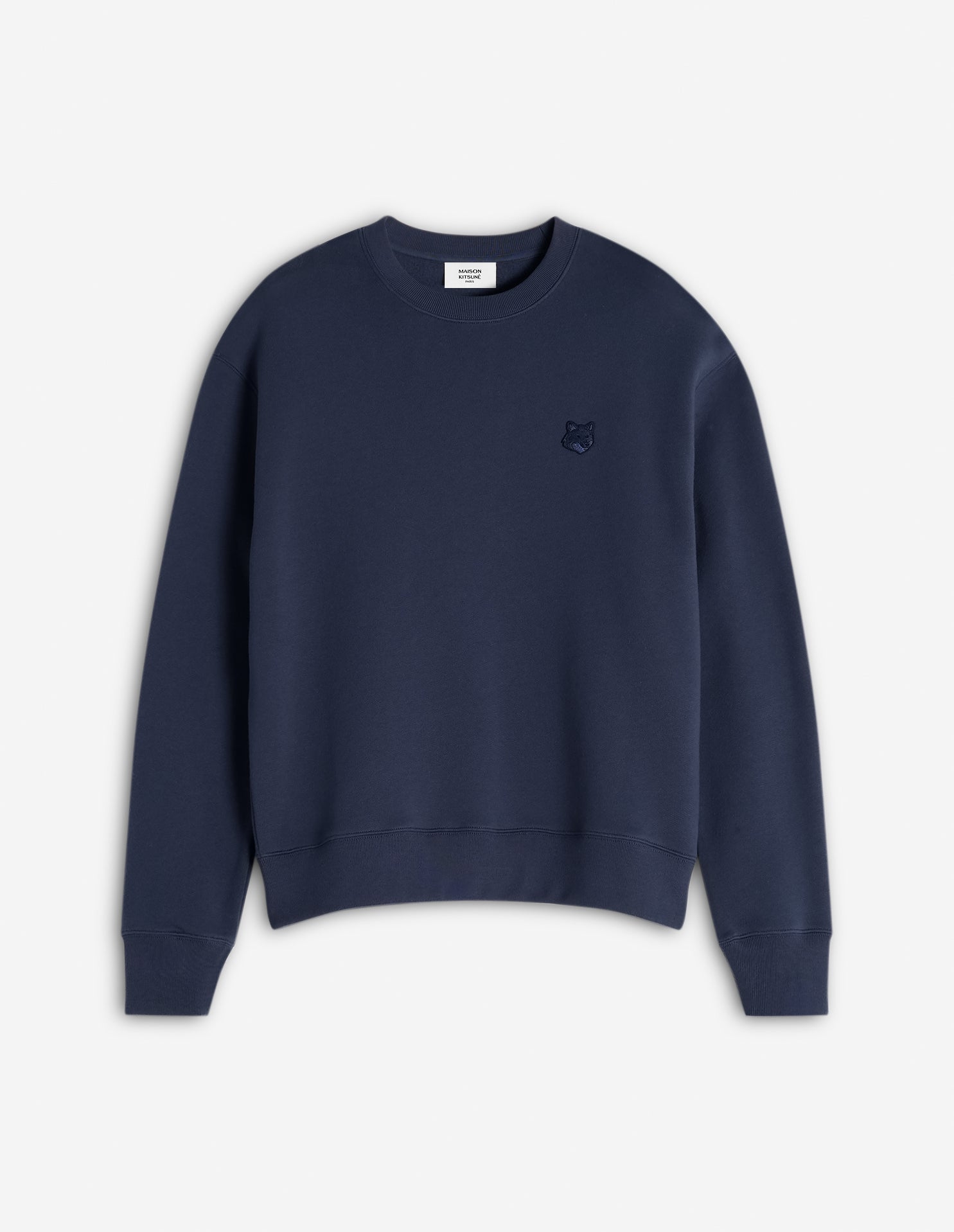 Bold Fox Head Patch Comfort Sweatshirt - Ink Blue