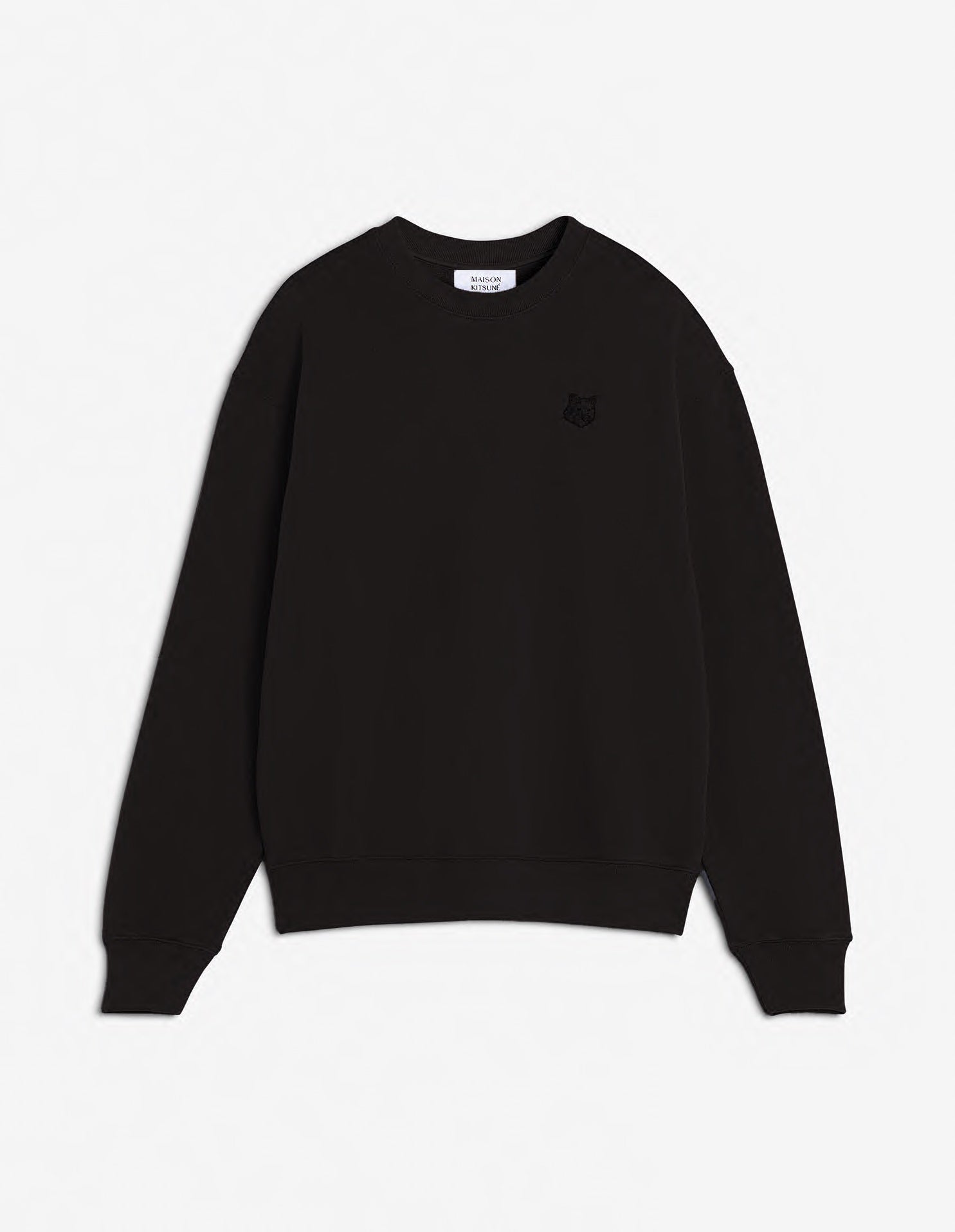 Bold Fox Head Patch Comfort Sweatshirt - Black