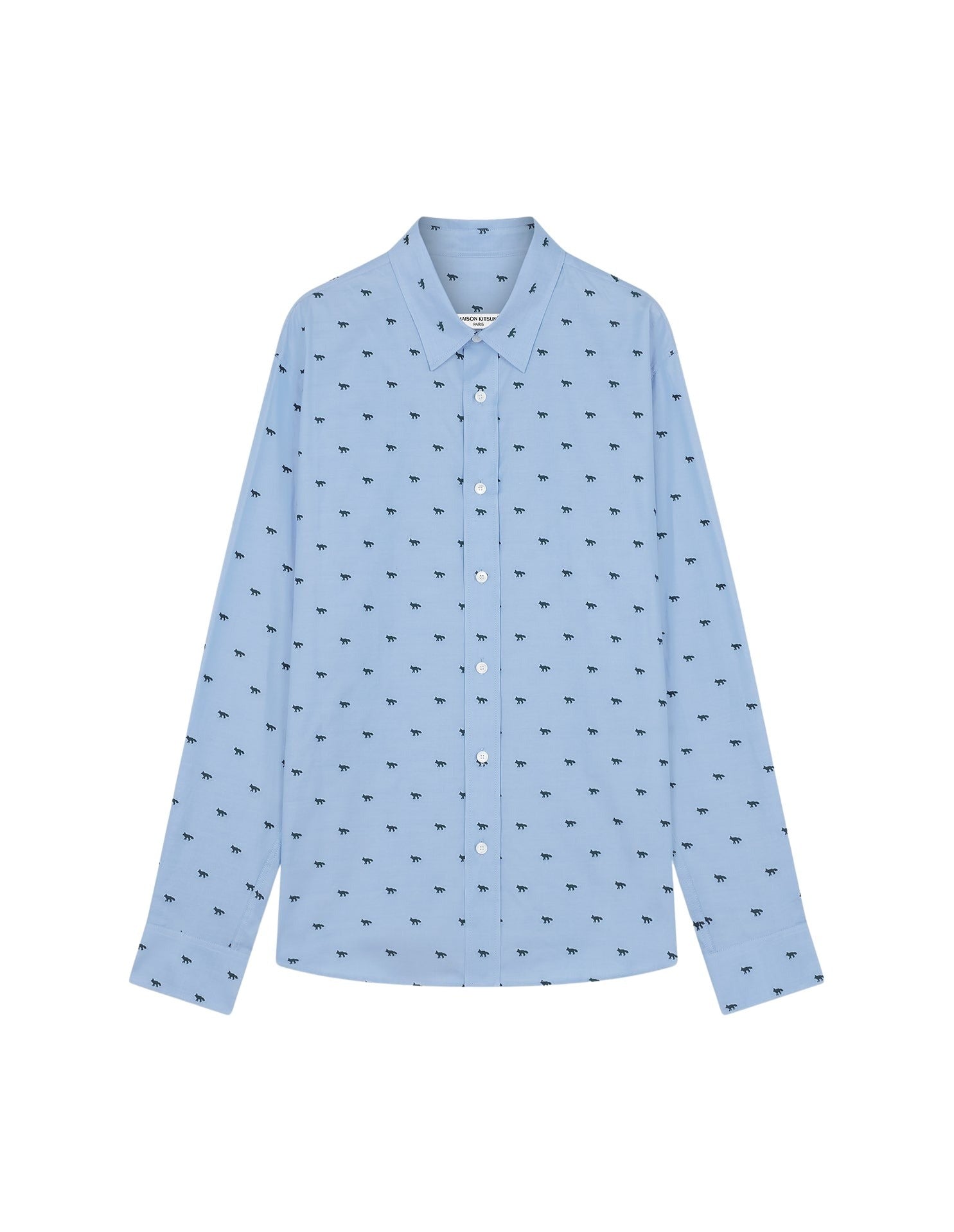 Shirt with badge - Light Blue & Green
