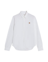 Shirt with badge - White