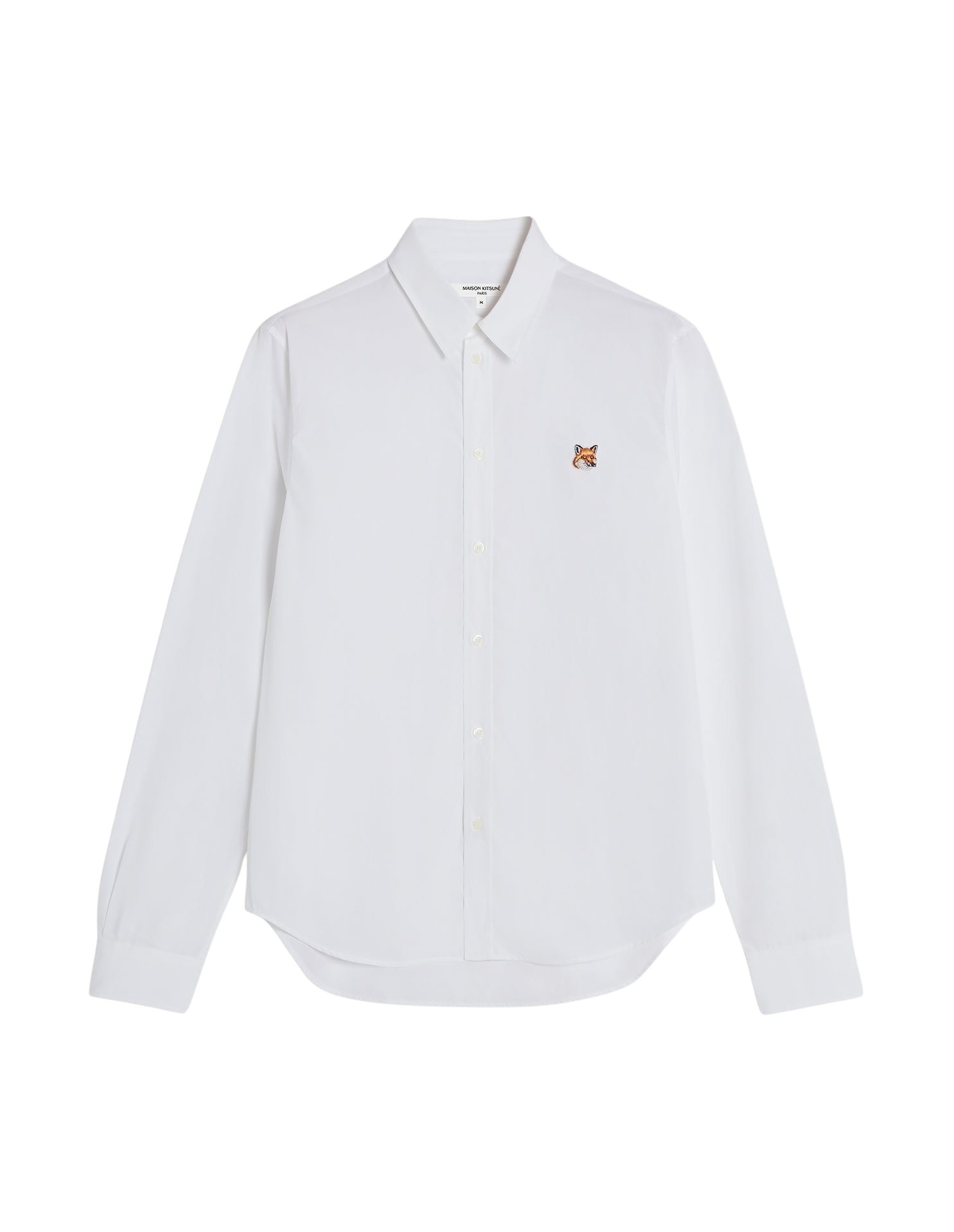 Shirt with badge - White