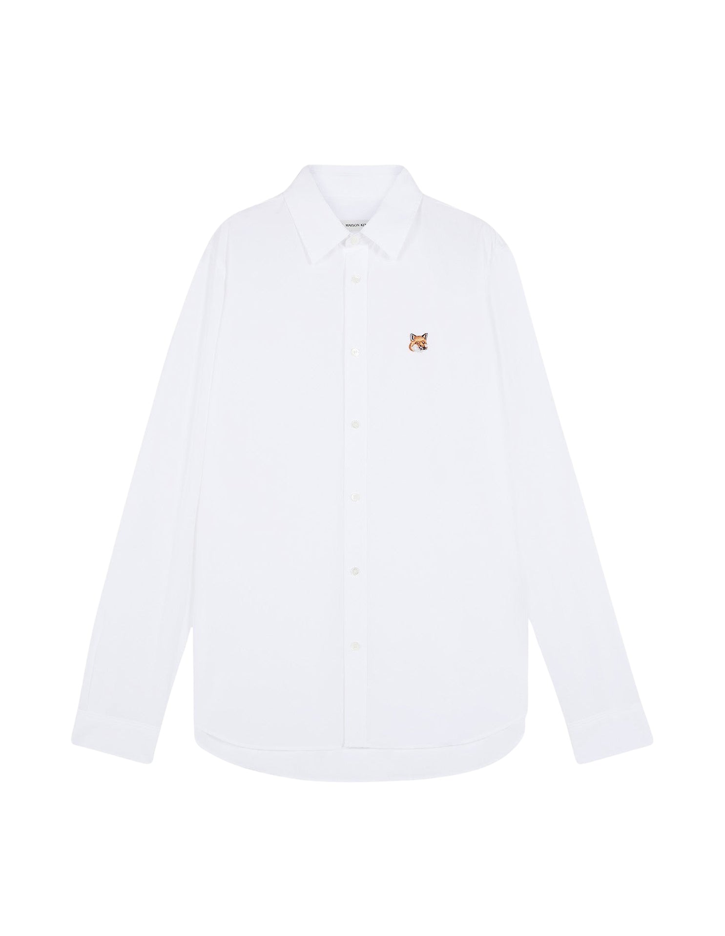 Shirt with badge - White