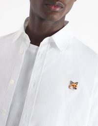 Shirt with badge - White