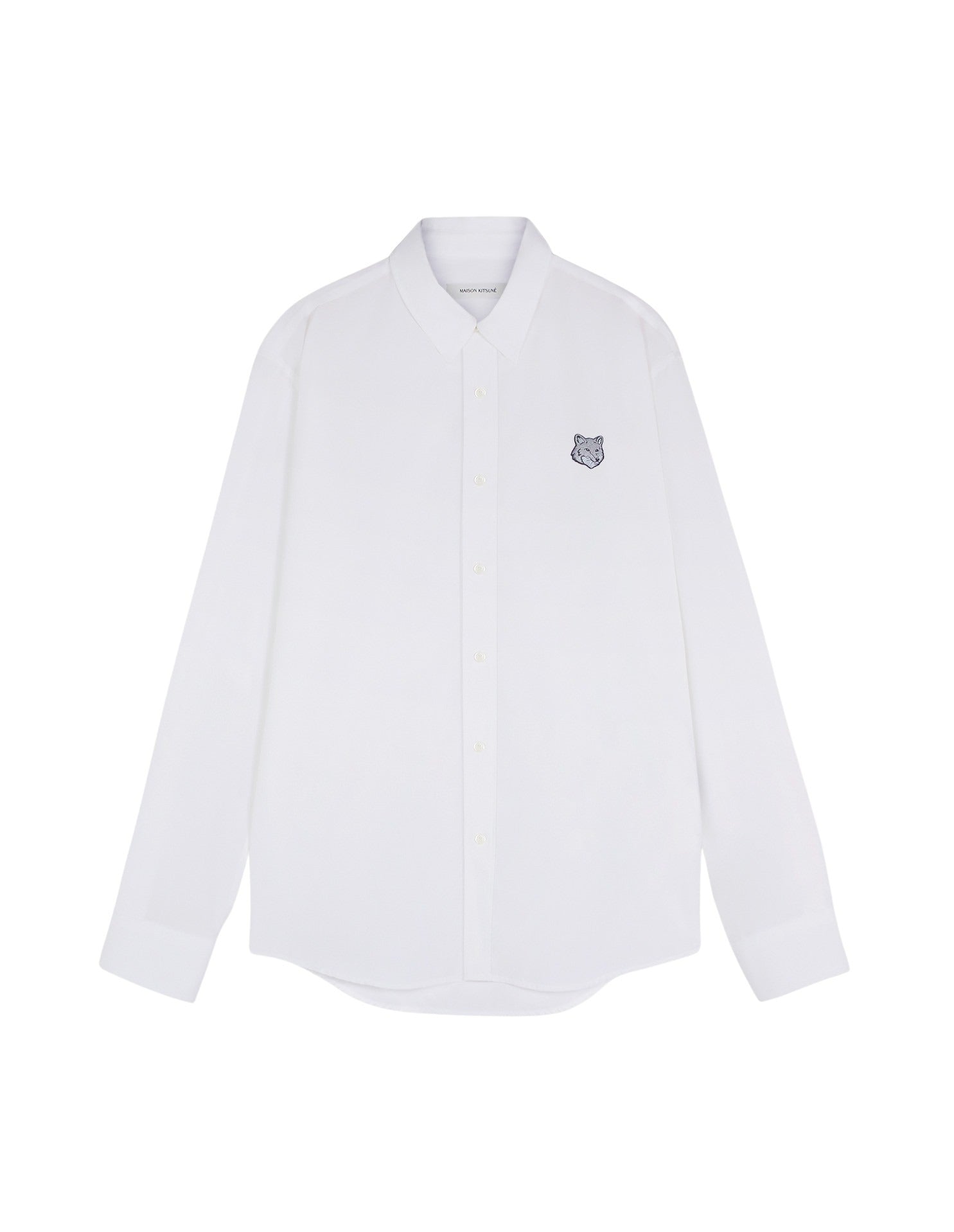 Shirt with printed logo - White
