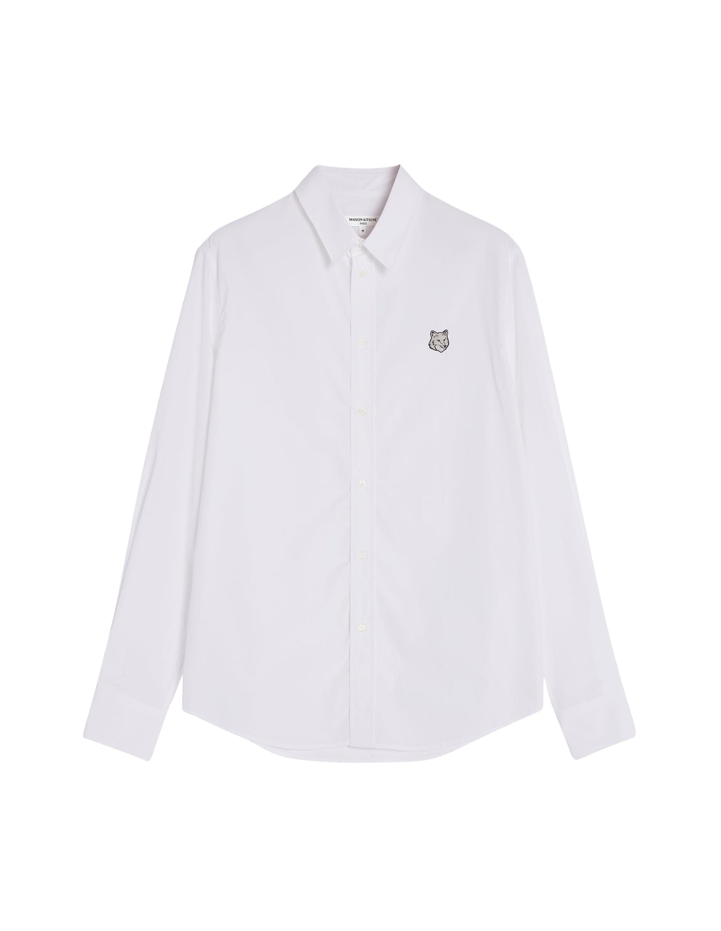 Bold Fox Head shirt with patch - White