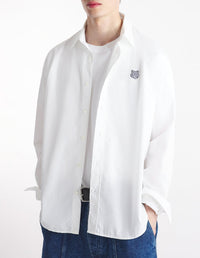 Chemise avec logo imprimé - White