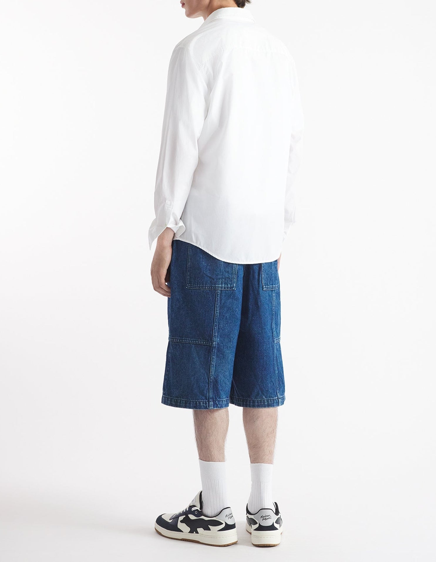 Chemise avec logo imprimé - White
