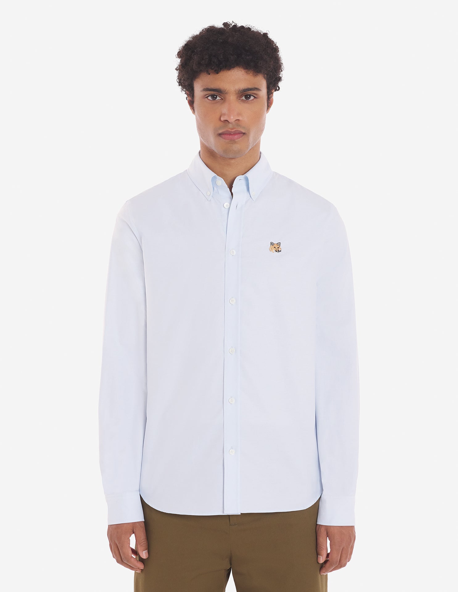Mini Fox Head Classic Bd Shirt - Light Blue