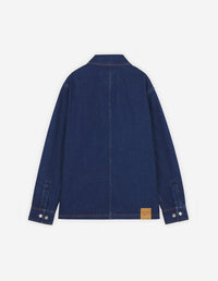Embossed denim jacket - Stone Washed Indigo