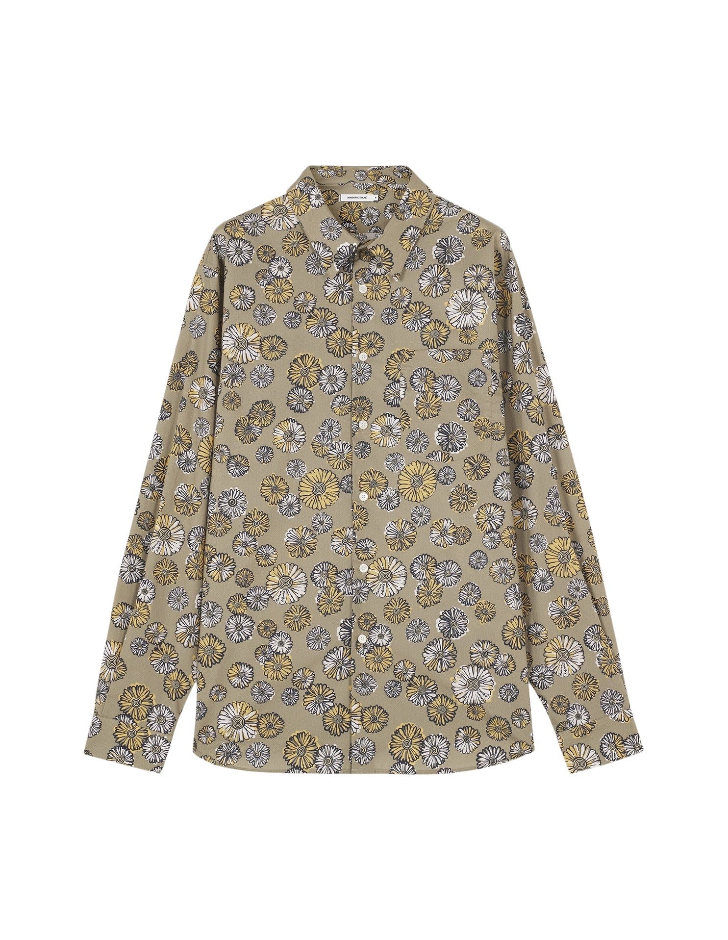 Chemise décontractée à motif avec poche à l'avant - Canvas Design