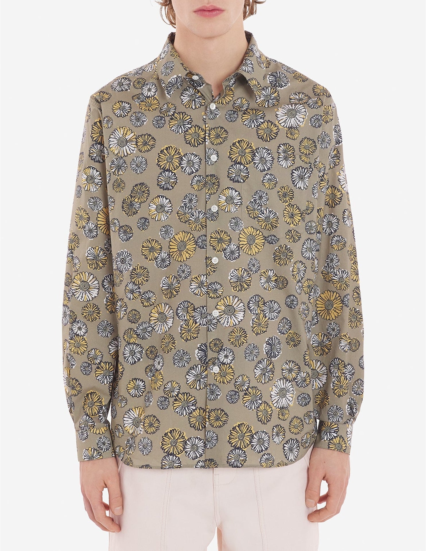 Chemise décontractée à motif avec poche à l'avant - Canvas Design