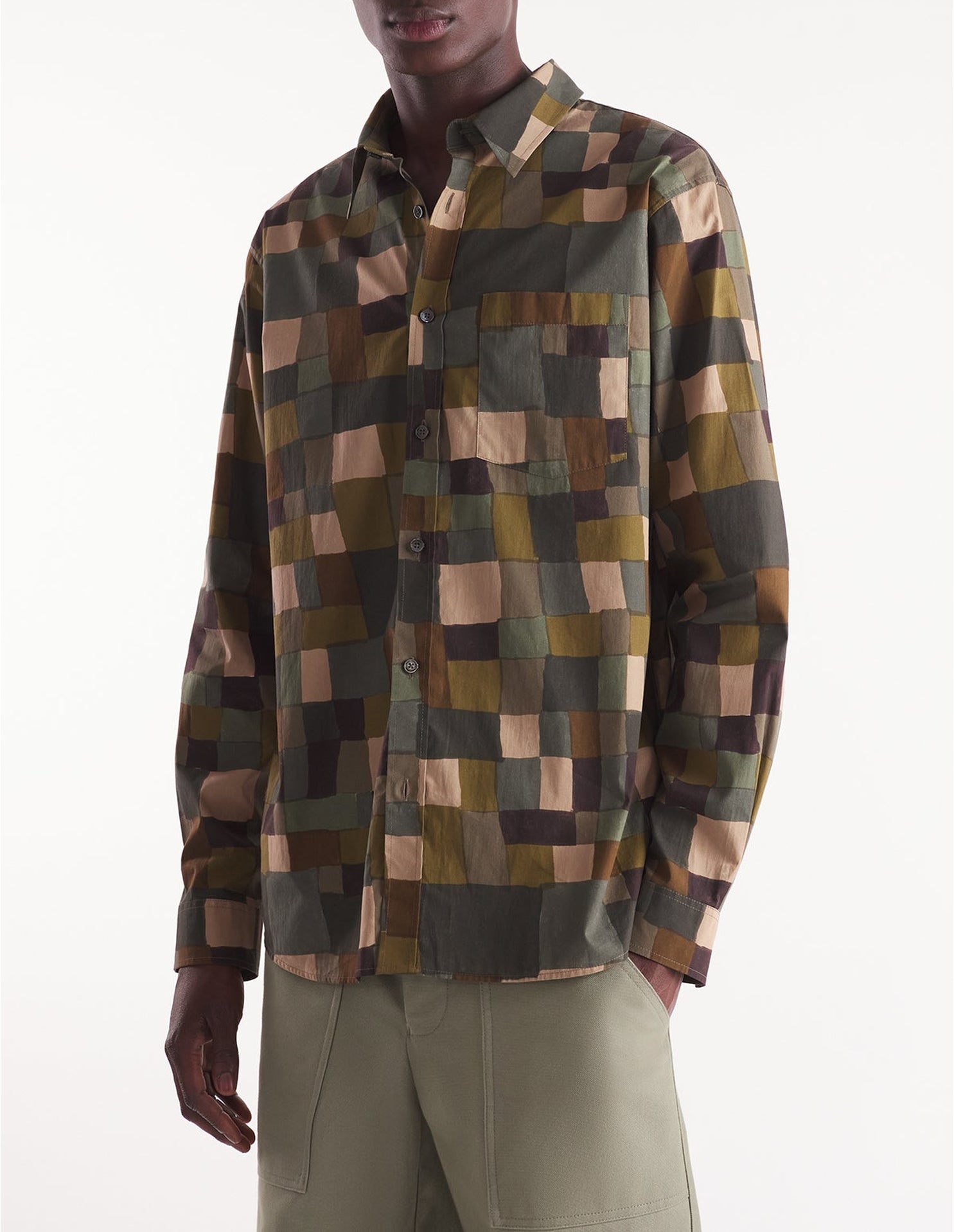 Chemise décontractée avec impression - Multicolor Camo