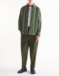 Chemise décontractée à rayures - Ranger Green