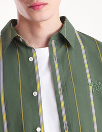 Chemise décontractée à rayures - Ranger Green