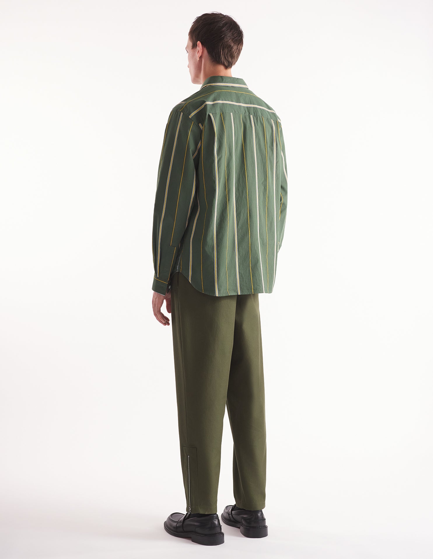 Chemise décontractée à rayures - Ranger Green