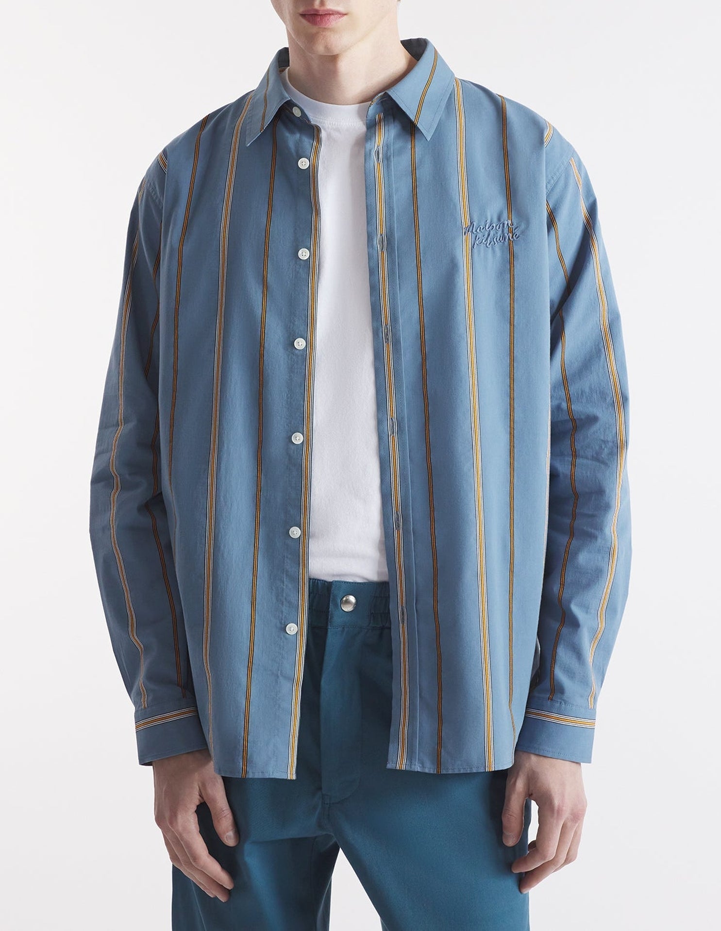 Chemise décontractée à rayures - Lake Blue