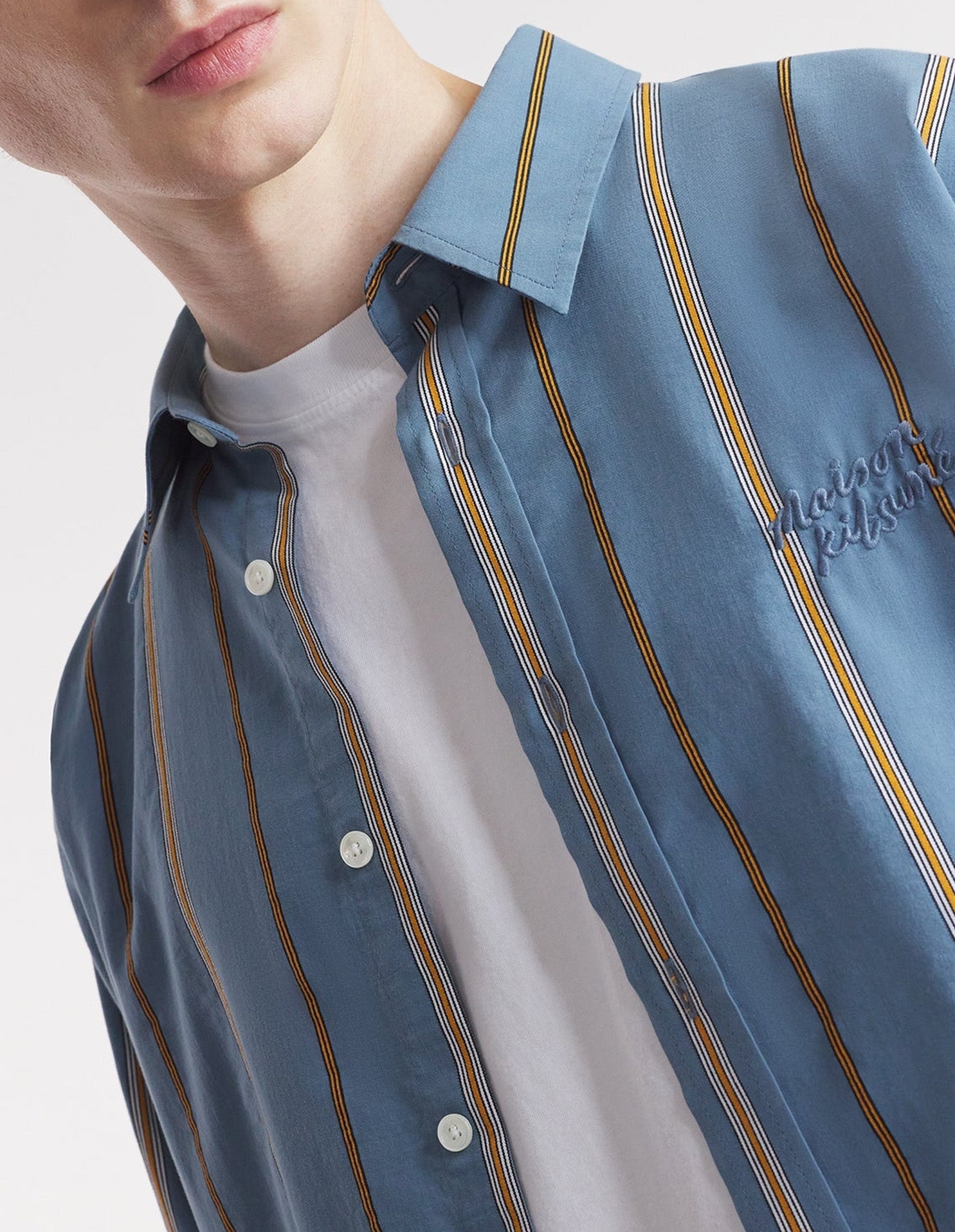 Chemise décontractée à rayures - Lake Blue