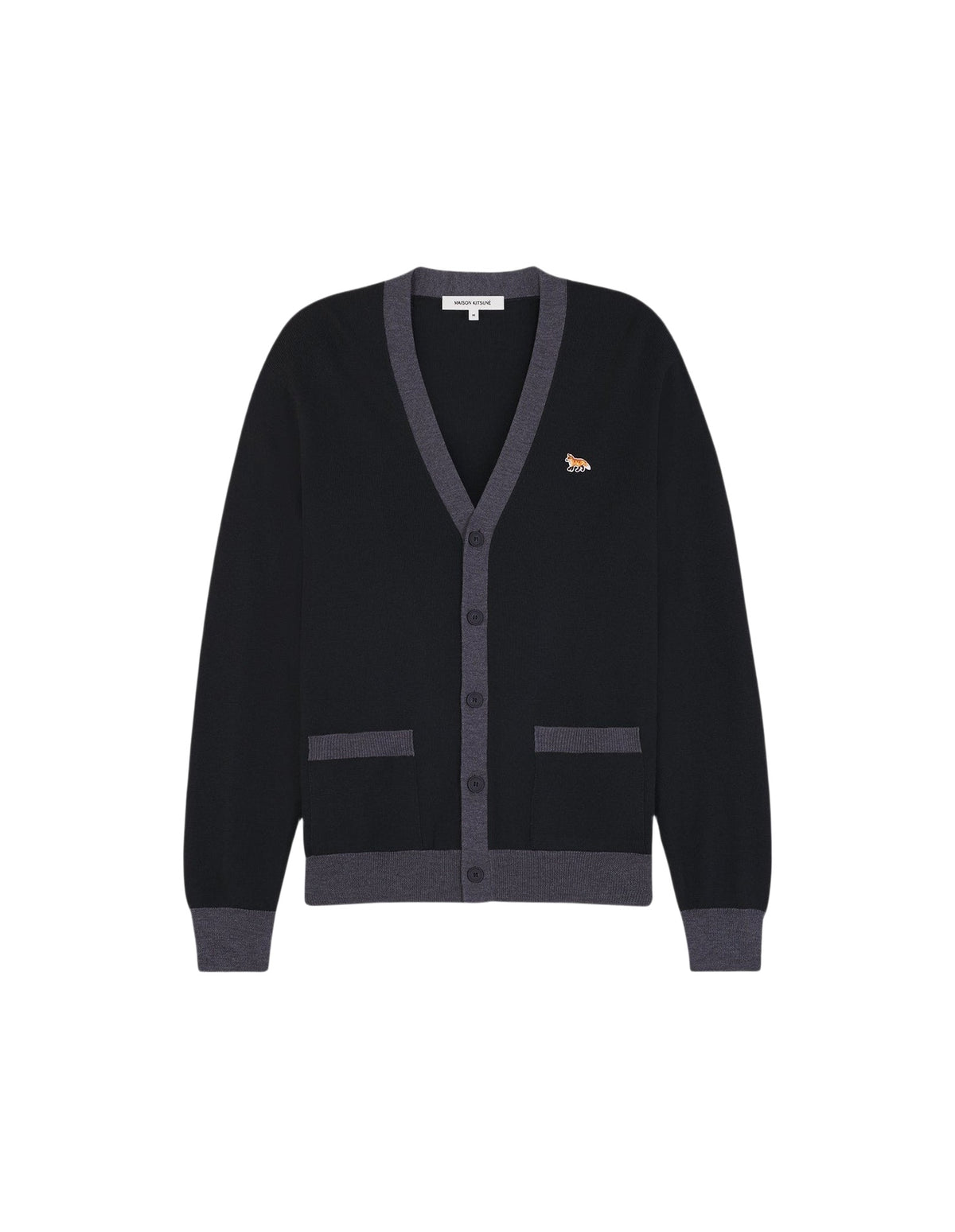 Cardigan Baby Fox en laine - Black