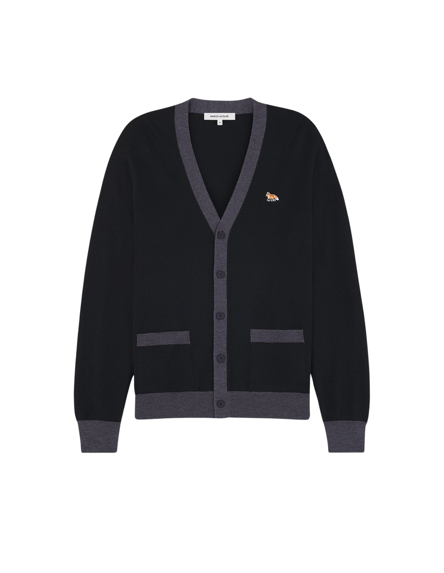 Baby Fox wool cardigan - Black