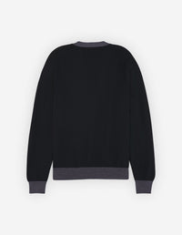 Baby Fox wool cardigan - Black