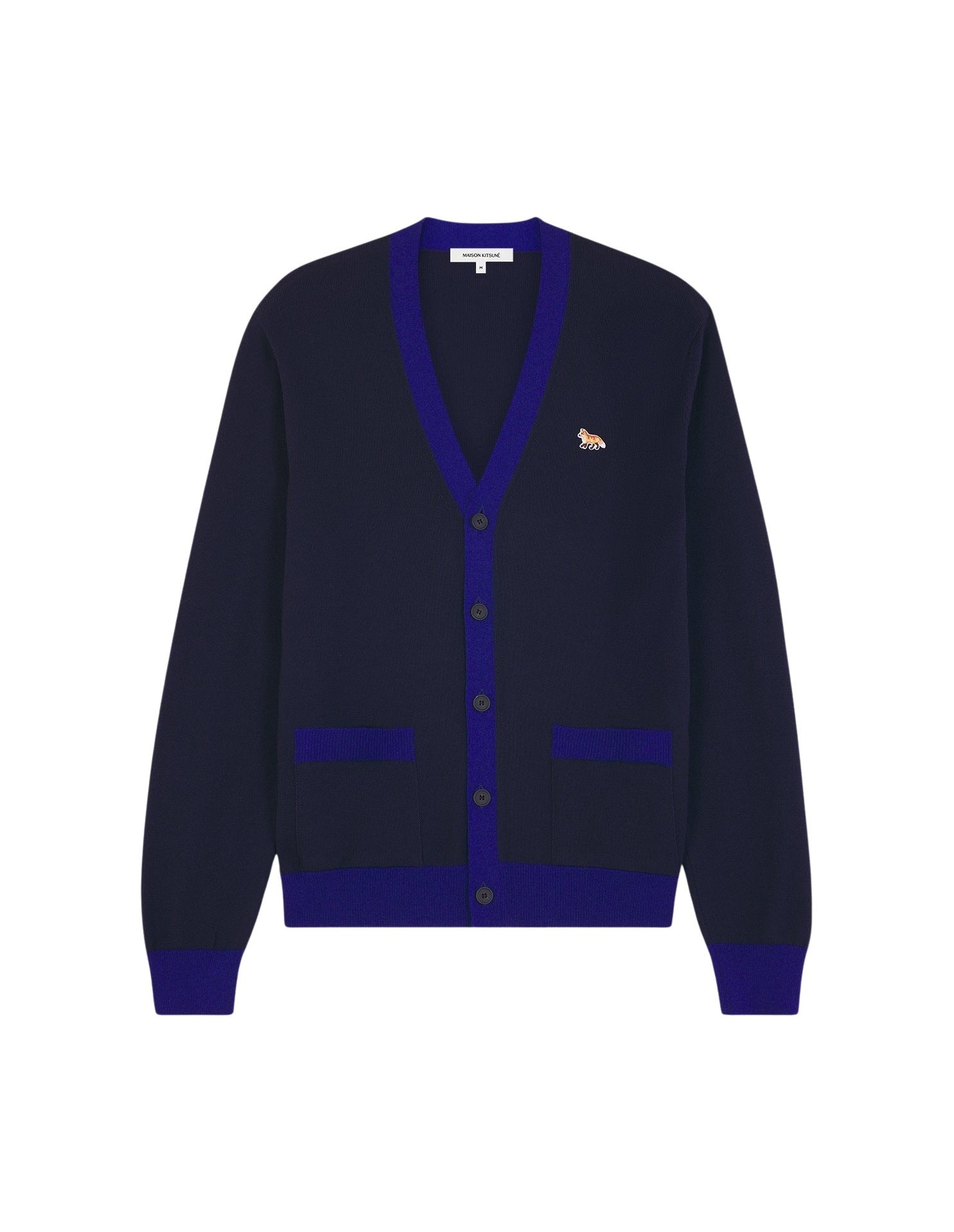 Cardigan Baby Fox en laine - Ink blue