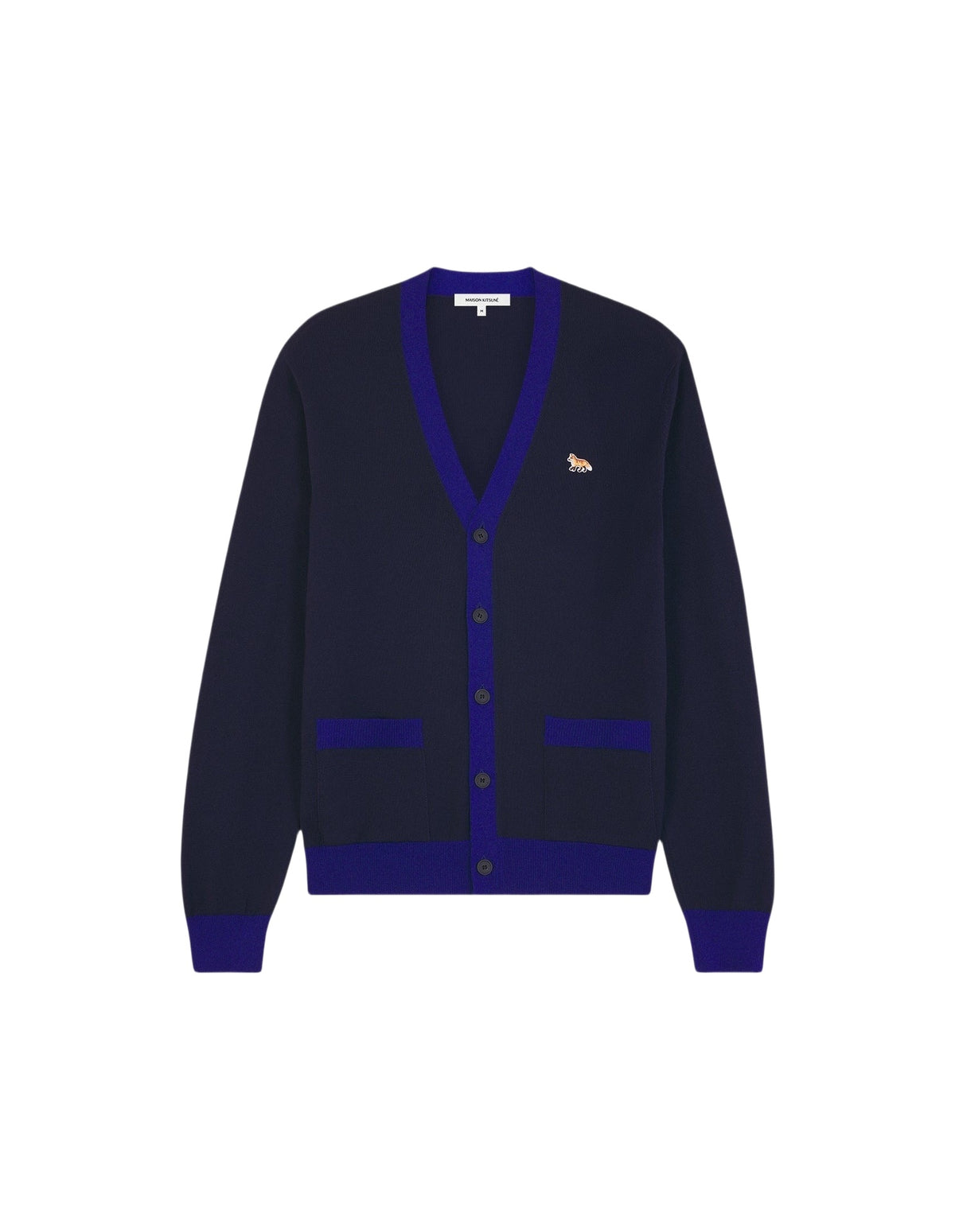 Cardigan Baby Fox en laine - Ink blue