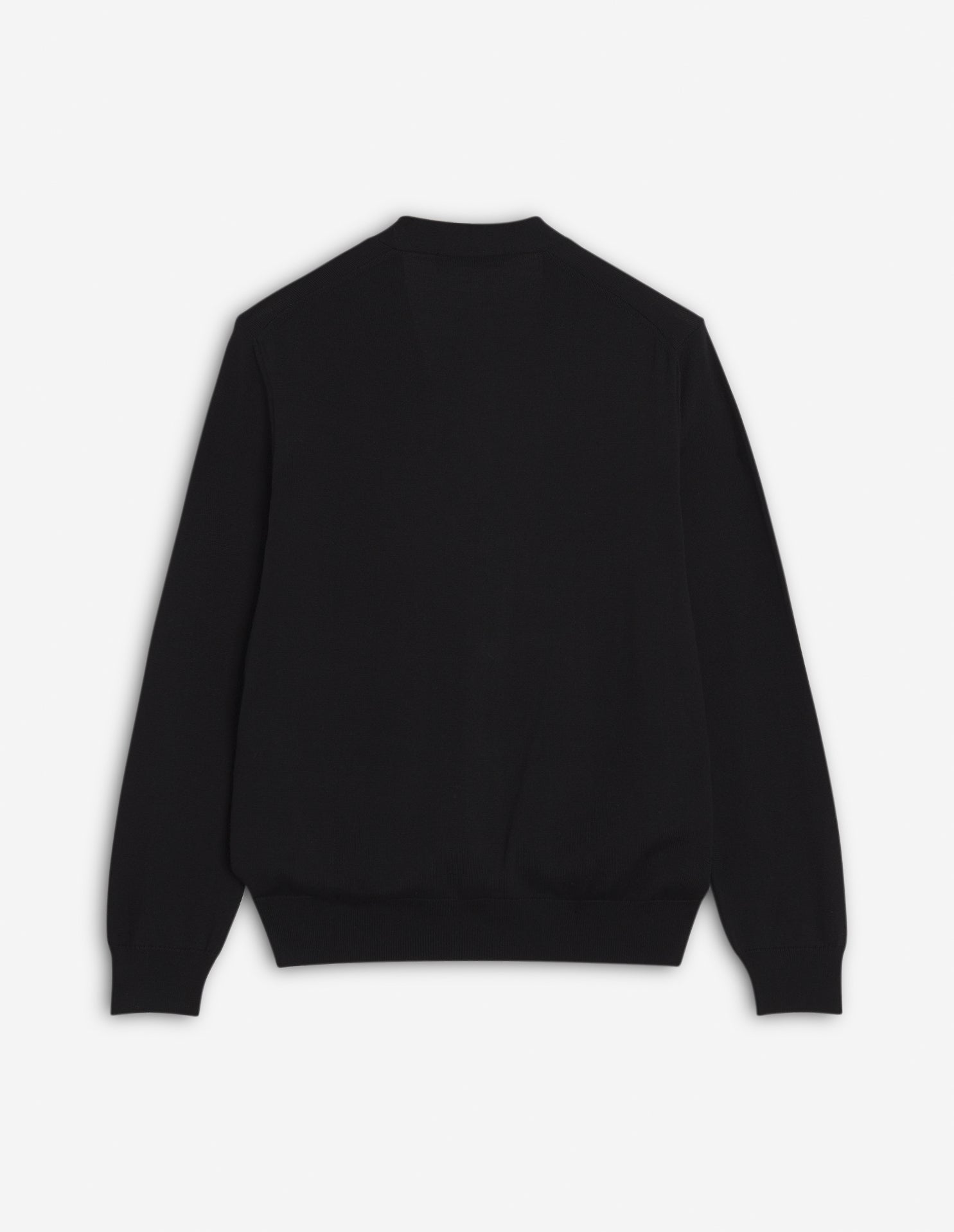 Cardigan Bold Fox Head à col V en laine - Black