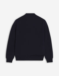 Bold Fox Head wool V-neck cardigan - Ink Blue