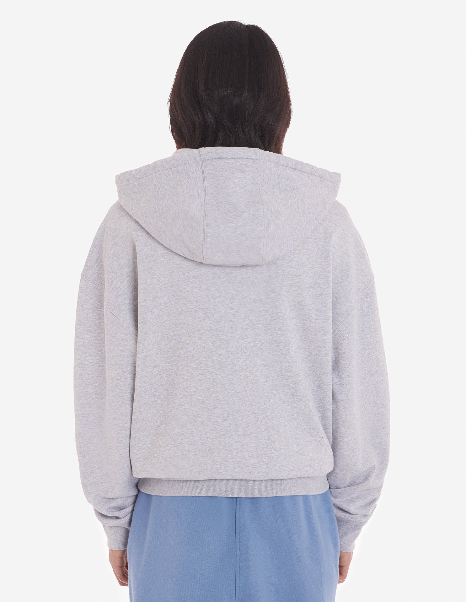 Sweat à capuche et manches longues - Light Grey Melange