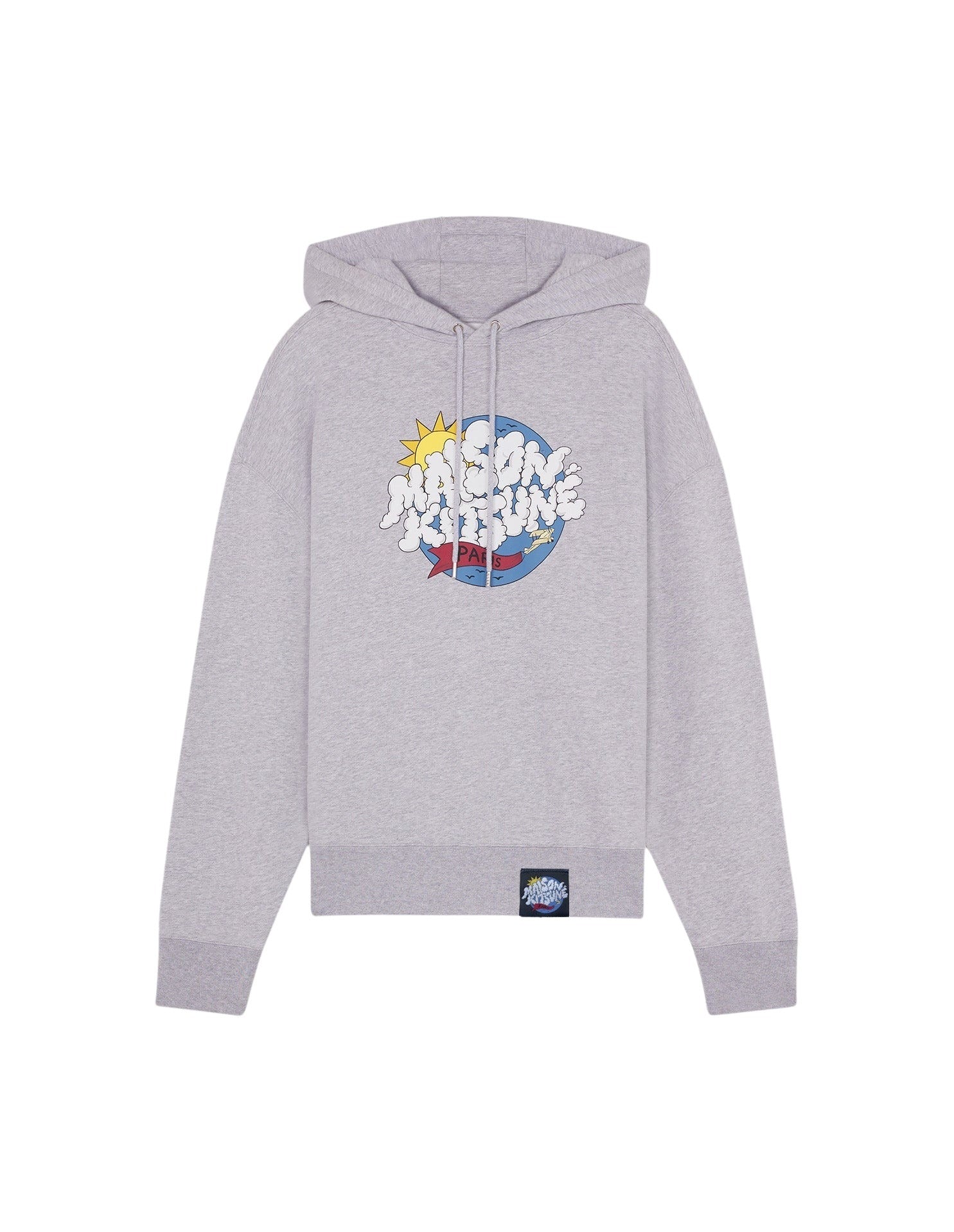 Sweat à capuche et manches longues - Light Grey Melange