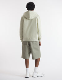 Bold Fox Head and long sleeve hoodie - Ash Tree