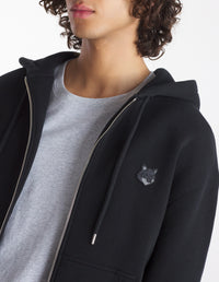 Sweat à capuche Bold Fox Head et manches longues - Black