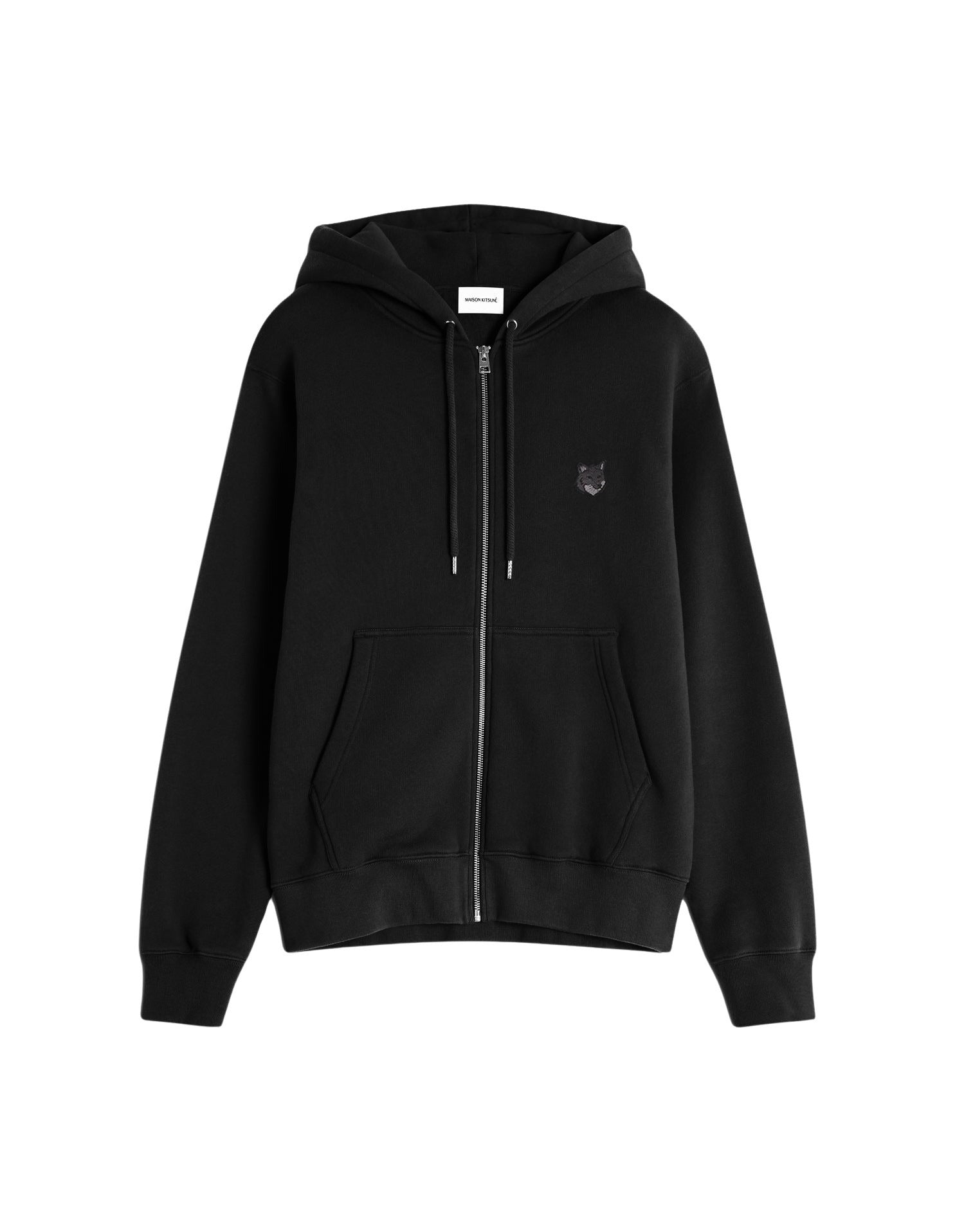 Sweat à capuche Bold Fox Head et manches longues - Black