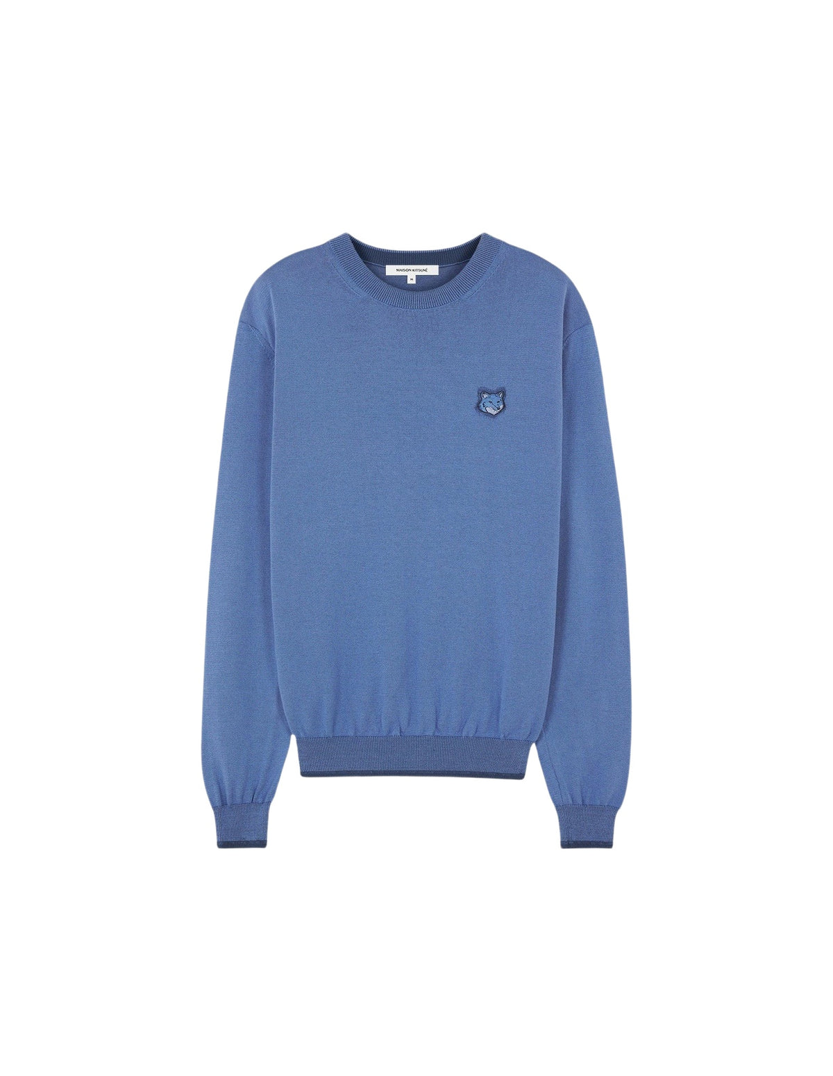 Pull Bold Fox Head à manches longues avec écusson - Hampton Blue