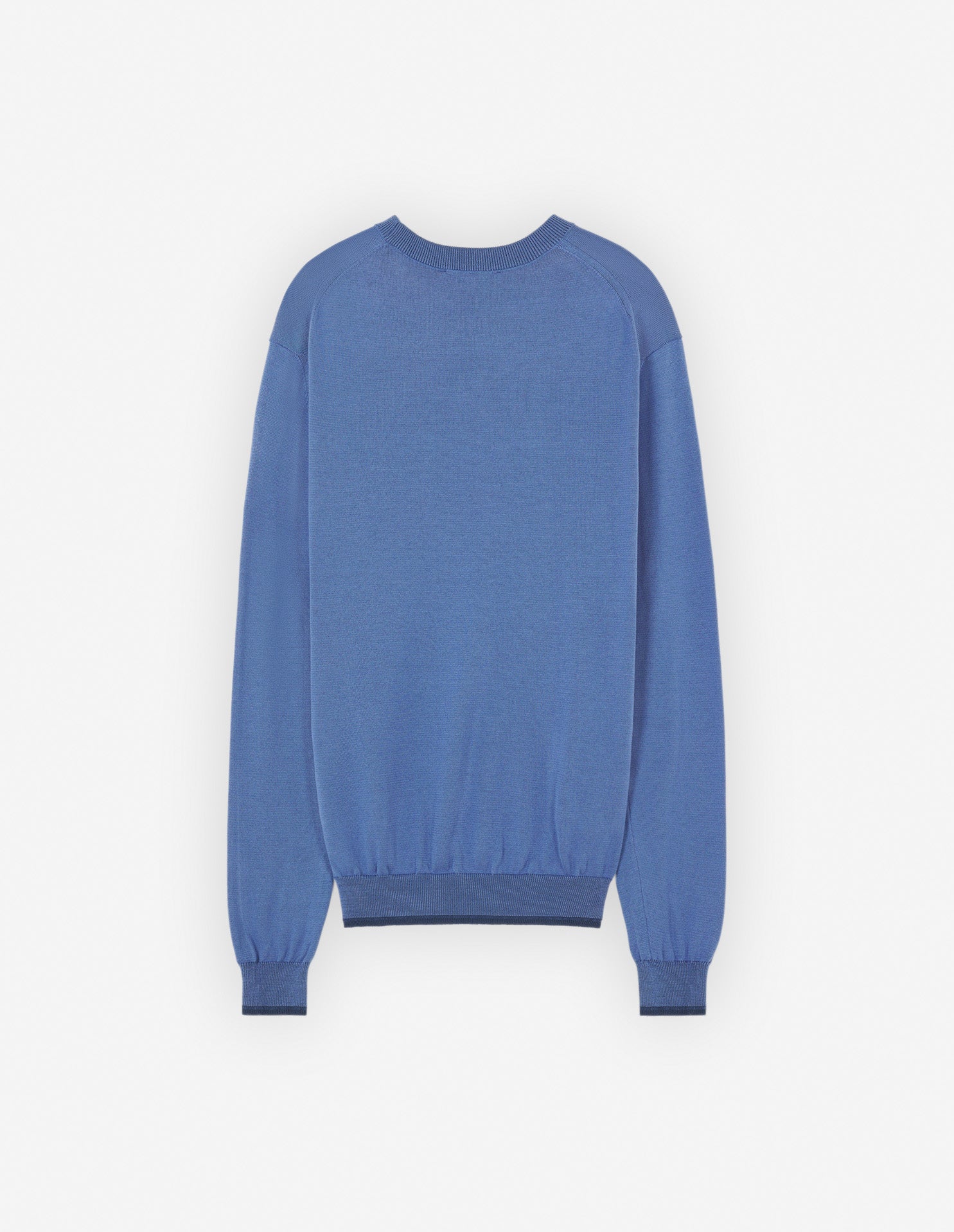 Pull Bold Fox Head à manches longues avec écusson - Hampton Blue