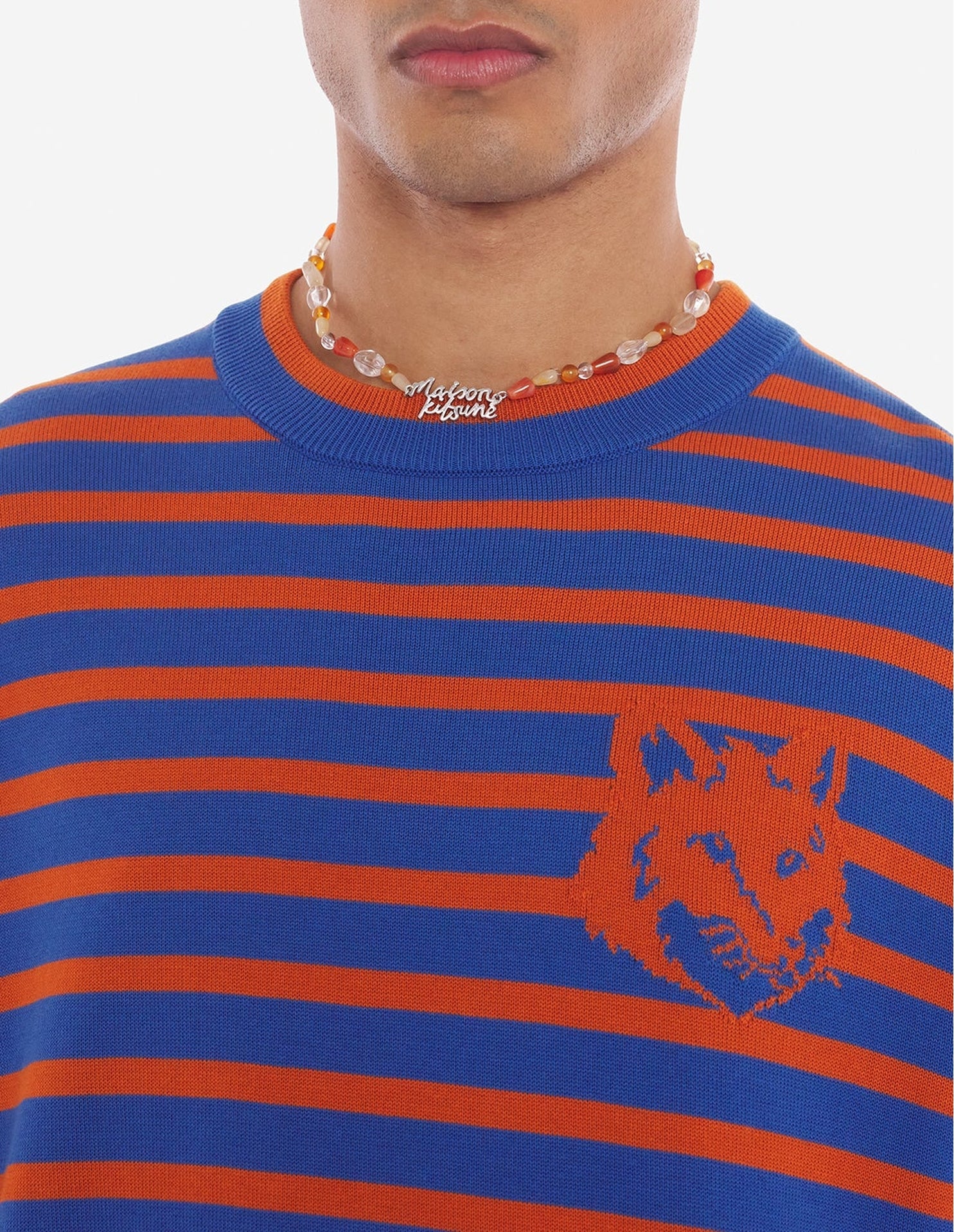 Pull Fox Head à rayures - Hampton Tobacco